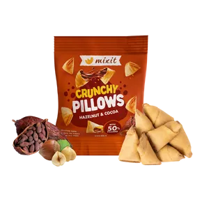 Mixit Křupavé polštářky do kapsy - Lískový oříšek a kakao 30 g